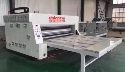 Double colors printing die-slotting machine 双色水墨印刷开槽模切机